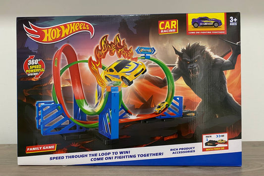 Pista carro Hot Wheels Hombre Lobo