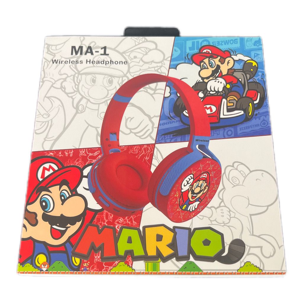 Audifonos Diadema Bluetooth Mario Bross