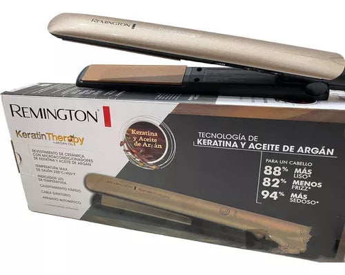 Plancha Keratina Therapy Y Argan Remingt